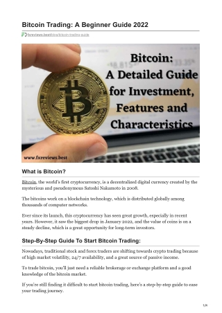 fxreviews.best-Bitcoin Trading A Beginner Guide 2022
