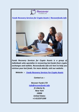 Funds Recovery Services for Crypto Assets Recoverfunds.info