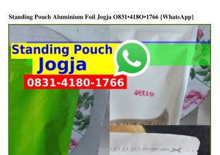 Standing Pouch Aluminium Foil Jogja ౦8Зl.ㄐl8౦.l7ᏮᏮ[WA]