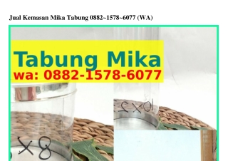 Jual Kemasan Mika Tabung