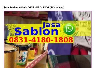 Jasa Sablon Afdruk