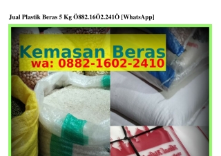 Jual Plastik Beras 5 Kg