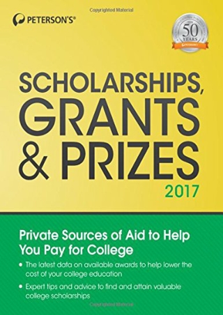 EPUB Scholarships Grants  Prizes 2017 Peterson s Scholarships Grants