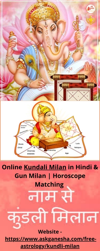Free Matchmaking, Online Kundali Milan in Hindi &amp; Gun Milan  Horoscope Matching