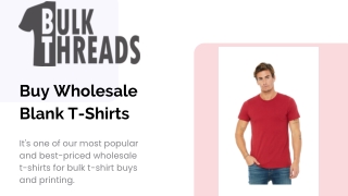 Buy Wholesale Blank T-Shirts at Bulk Threads