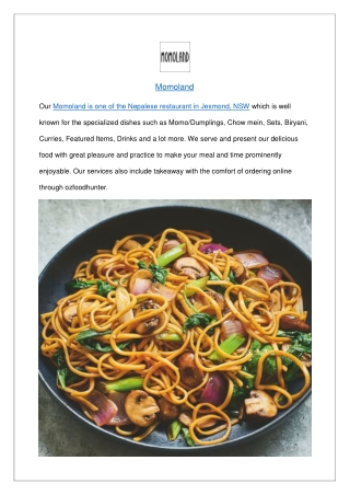 $5 off – Momoland Takeaway Restaurant Jesmond, NSW