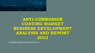 Anti-Corrosion Coating Market PPT