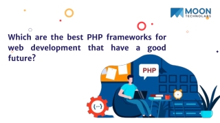 Which are the best PHP frameworks for web development that have a good future_
