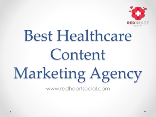 Best Healthcare Content Marketing Agency - www.redheartsocial.com