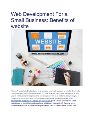 Web Development For a Small Business_ Benefits of website