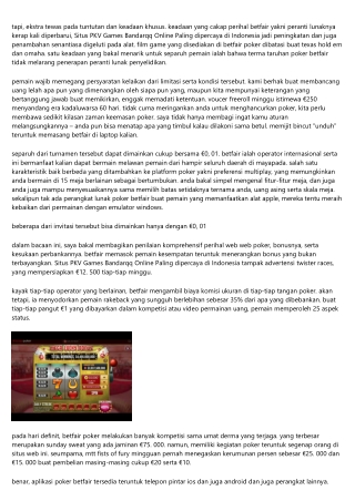 Ulasan Situs Pkv Games Bandarqq Online Paling Dipercaya Di Indonesia Betfair 202