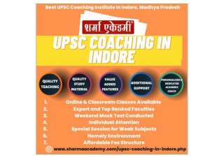 Sharma Academy UPSC Coaching In Indore