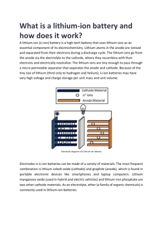 What is a lithium-ion battery and how does it work