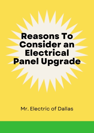 Reasons To Consider an Electrical Panel Upgrade