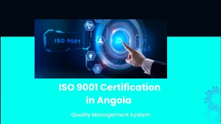 ISO 9001 Certification in Angola