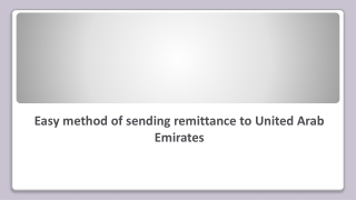 Easy method of sending remittance to United Arab Emirates