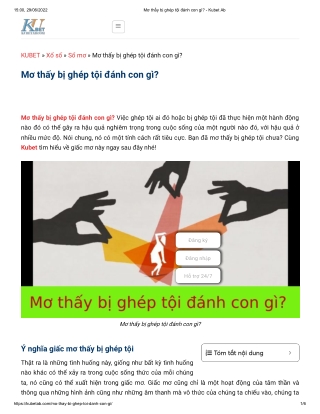 Mơ thấy bị ghép tội đánh con gì_ - Kubet Ab