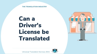 Can a Drivers License be Translated?