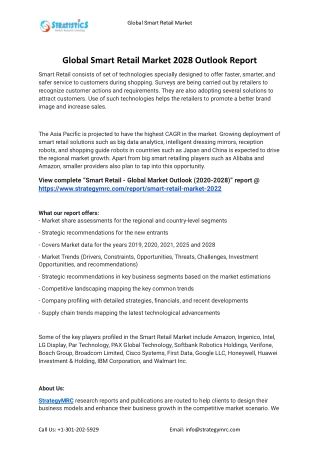 2021 Smart Retail Industry Global Analysis Report