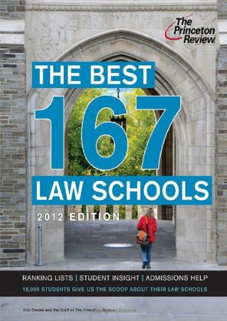 READ The Best 167 Law Schools 2012 Edition Graduate School Admissions Guides
