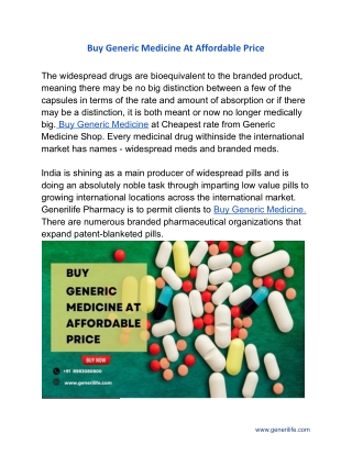 BUY generic medicine_