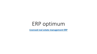ERP Real estate