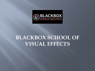 VFX Course in Delhi | Blackbox