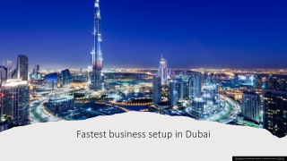 Fastest business Setup In Dubai