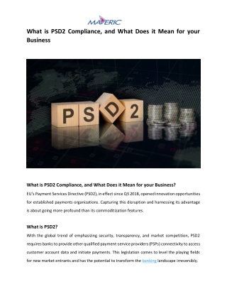 What is PSD2 Compliance, and What Does it Mean for your Business
