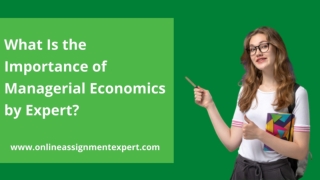 What Is the Importance of Managerial Economics by Expert