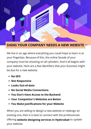 SIGNS YOUR COMPANY NEEDS A NEW WEBSITE