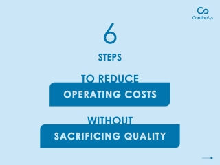 How to Reduce Operating Costs Without Sacrificing Quality