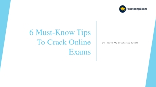 6 Must-Know Tips To Crack Online Exams​