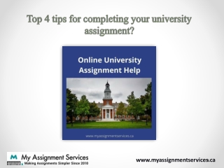 Top 4 tips for completing your university assignment