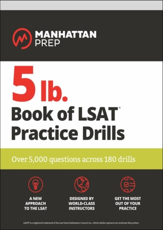 EPUB 5 lb Book of LSAT Practice Drills Over 5 000 questions across 180