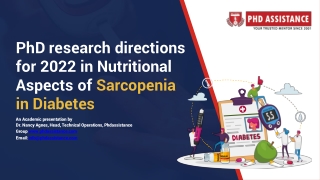 PhD Research Topics in Sarcopenia Diabetes - PhD Assistance