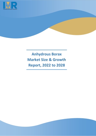 Anhydrous Borax Market