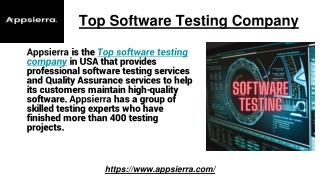 Top Software Testing Company