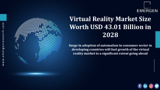 Virtual Reality Market Status, Technology and Manufacturers' Analysis and Foreca