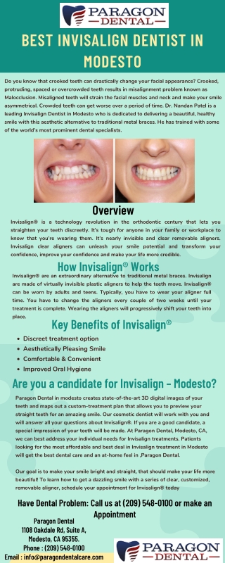 Best Invisalign Dentistin Modesto