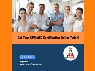 Get Your CPR AED Certification Online Today