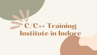 Best CC   training institute in Indore PPT