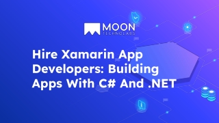 Hire Xamarin App Developers_ Building Apps With C# And .NET