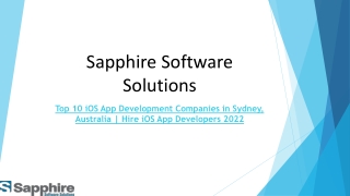 Top 10 iOS App Development Companies in Sydney, Australia  Hire iOS App Developers 2022