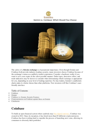 Gemini vs. Coinbase Which Should You Choose
