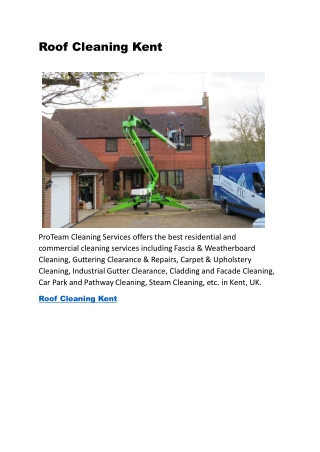 Roof Cleaning Kent