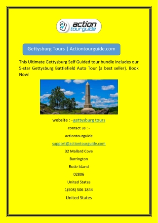 This Ultimate Gettysburg Self Guided tour bundle includes our 5
