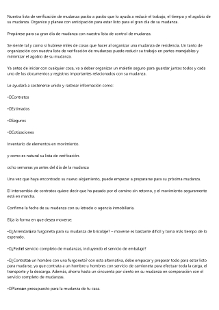 Consejos y recomendaciones de una empresa de mudanza para hacer una mudanza exit
