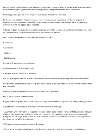 Consejos para que tu mudanza sea un éxito total