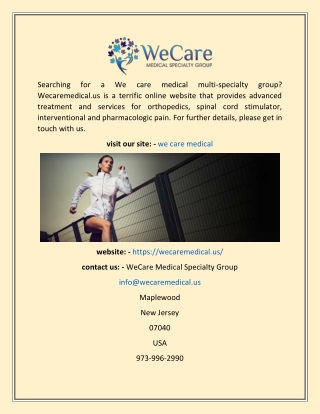 We Care Medical  Wecaremedical.us